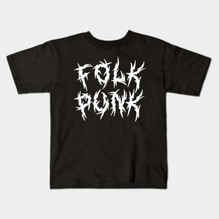 Folk Punk - Metal Style Kids T-Shirt